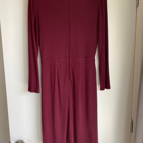 Red Faux Wrap Dress from LOFT - Picture 3 of 6